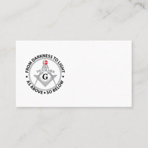 Carte De Visite Signe de la franc-maçonnerie danoise