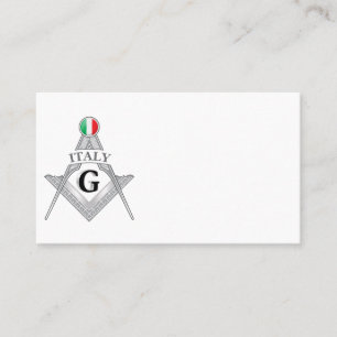 Carte De Visite Signe de la franc-maçonnerie italienne