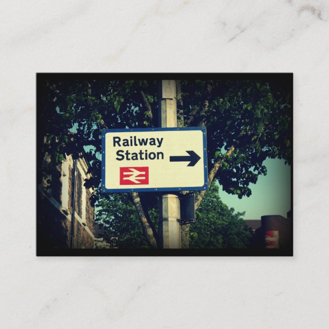 CARTE DE VISITE SIGNE DE LA GARE (Devant)