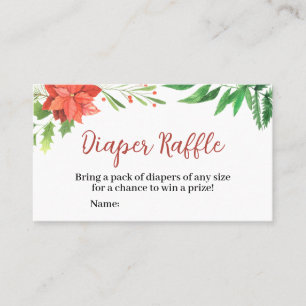 Carte De Visite Signe de trapèze Baby shower de Noël
