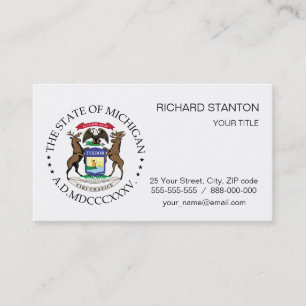 Carte De Visite signe du Michigan