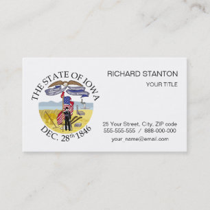 Carte De Visite signe Iowa