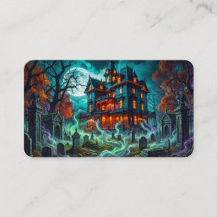 Carte De Visite Signet de la Maison Sinistre près du Cimetière Han