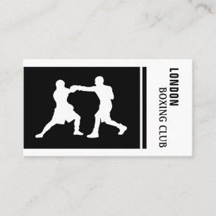 Carte De Visite Silhouette Boxing Match, Boxer, Boxer Trainer