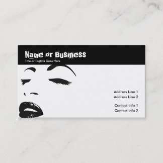 Carte De Visite silhouette de beauté