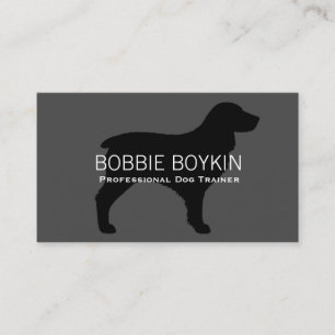 Carte De Visite Silhouette de Boykin Spaniel