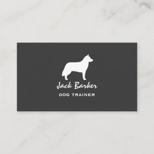 Carte De Visite Silhouette de Husky Sibérien
