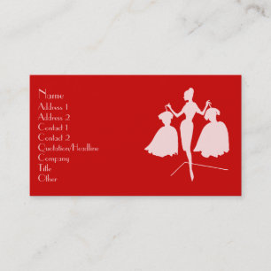 Carte De Visite Silhouette de la mode