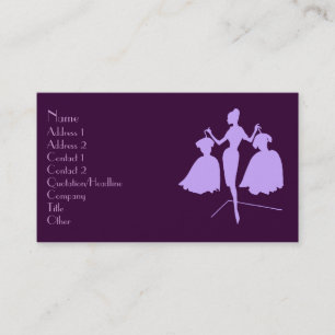 Carte De Visite Silhouette de la mode