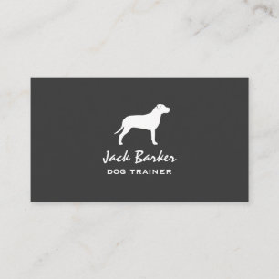 Carte De Visite Silhouette de pitbull