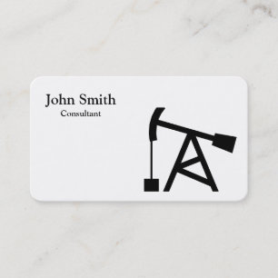 Carte De Visite Silhouette de plate-forme pétrolière professionnel