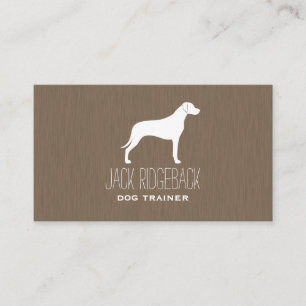 Carte De Visite Silhouette de Rhodesian Ridgeback