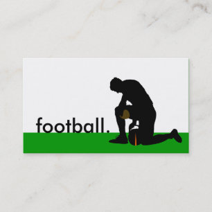 Carte De Visite silhouette du footballeur
