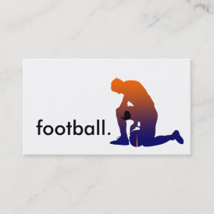 Carte De Visite silhouette du footballeur
