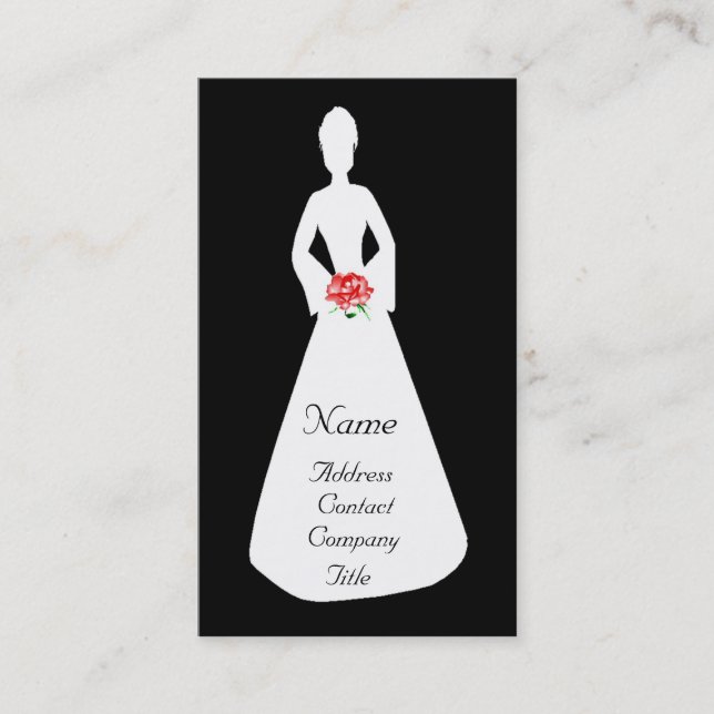 Carte De Visite Silhouette nuptiale I (Devant)