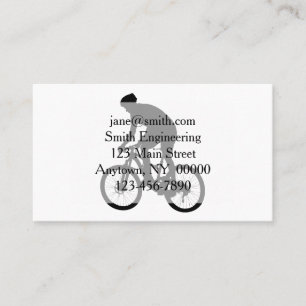 Carte De Visite Silhouette VTT - Choisir la couleur arrière - plan