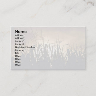 Carte De Visite Silhouettes de champ de maïs