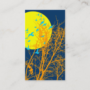 Carte De Visite silhouscreen les oiseaux