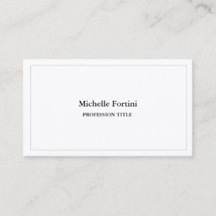 Carte De Visite Silk Premium Elegant Plain Simple Minimaliste