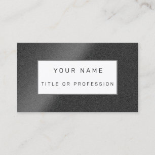 Carte De Visite Silver Black Luxe