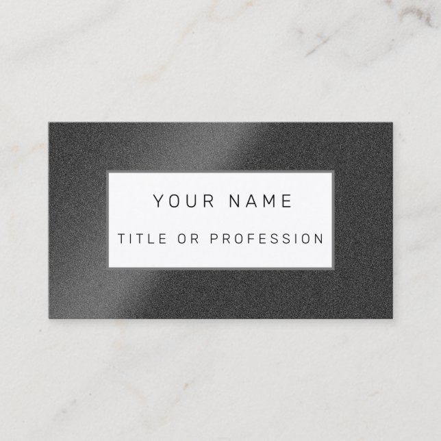 Carte De Visite Silver Black Luxe (Devant)