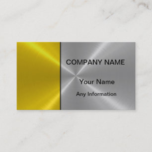 Carte De Visite Silver et Or Luxury Metallic