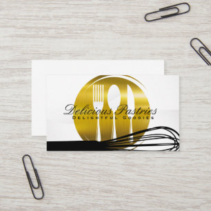 Carte De Visite Silverware et Whisk