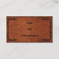 Carte de visite simili cuir usiné 2