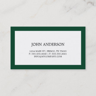 Carte de visite simple