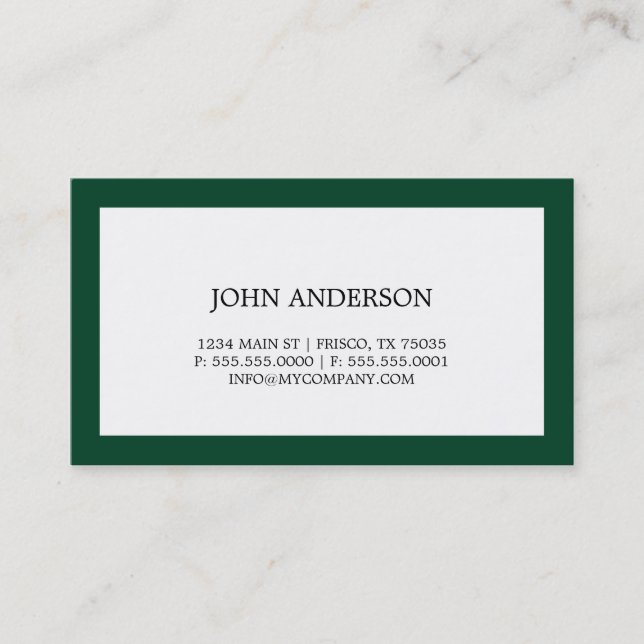Carte de visite simple (Devant)