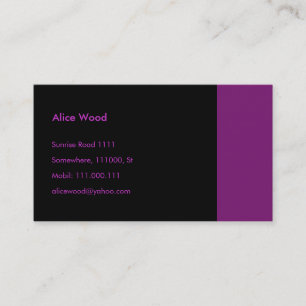 Carte de visite simple