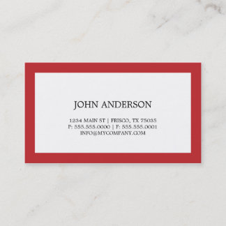 Carte de visite simple