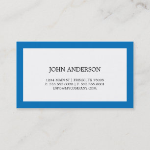 Carte de visite simple