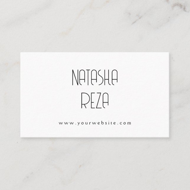 Carte de visite simple (Devant)