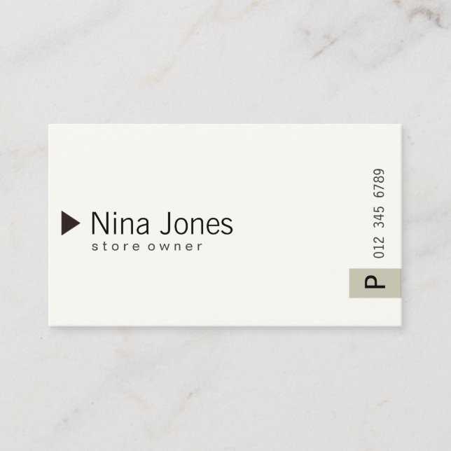 Carte De Visite simple #01 (Devant)