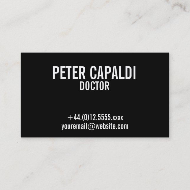 Carte de visite simple avec le code de QR (Devant)