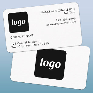 Carte de visite simple avec logo et texte