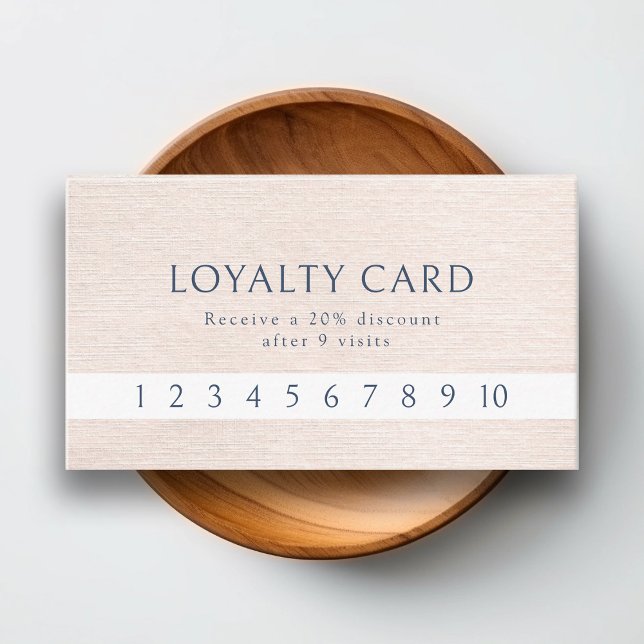 Carte De Visite Simple Beige Moderne Loyauté Minimale (Créateur téléchargé)