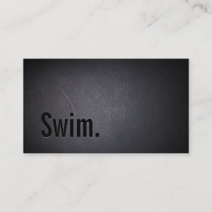 Carte de visite simple Black Swim Instructeur