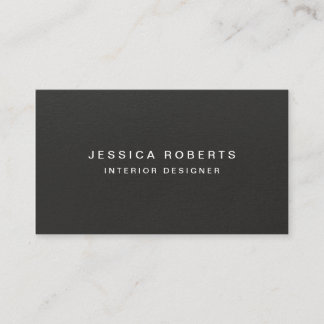 Carte De Visite Simple Black Texture Professional