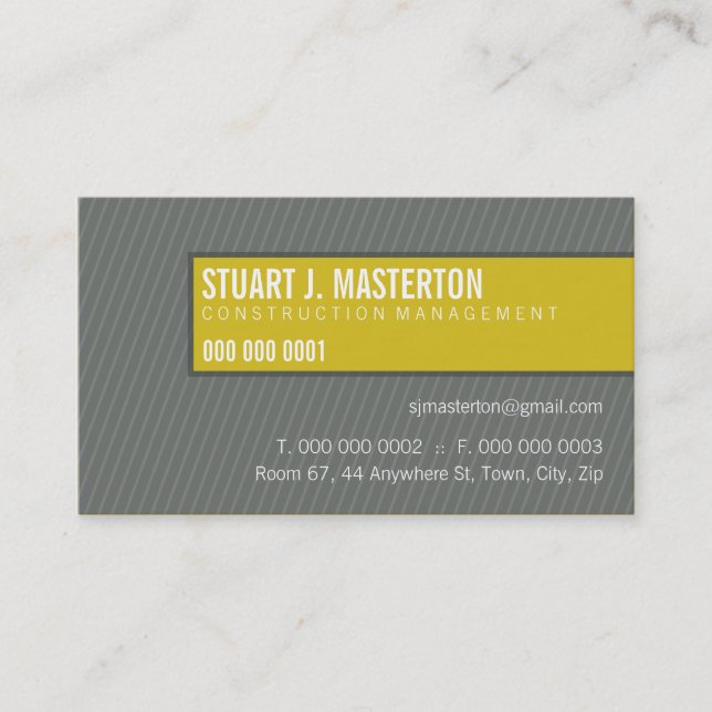 CARTE DE VISITE :: simple bloqué 7 (Devant)