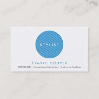 CARTE DE VISITE SIMPLE :: bold spot blue