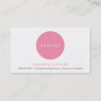 CARTE DE VISITE SIMPLE :: bold spot rose