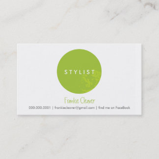 CARTE DE VISITE SIMPLE :: chaux taches audacieuses
