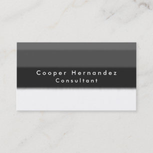 Carte De Visite Simple clair élégant gris minimaliste professionne