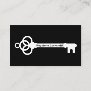 Carte de visite simple classique Locksmith