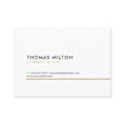 Simple Clean Elegant White Golden Line Consultant