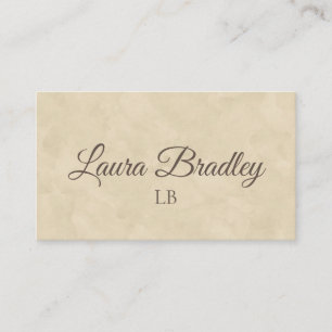 Carte de visite simple couleur beige