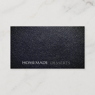Carte De Visite Simple cuir minimaliste