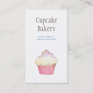 Carte De Visite Simple Cupcake Boulangerie Pâtisserie Chef Restaur